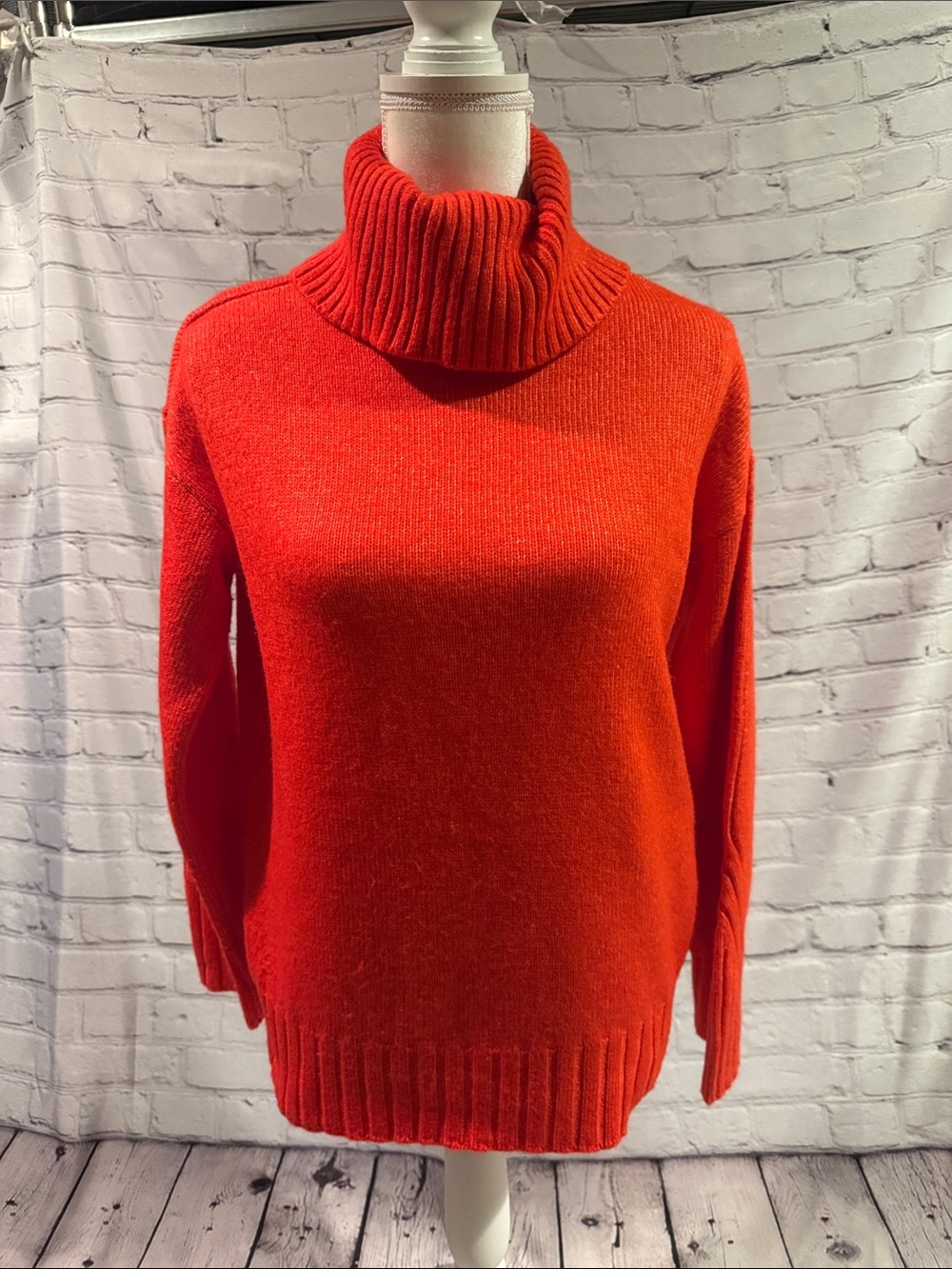 On 34th Red Cowl Neck Sweater - Soft Cozy Knit